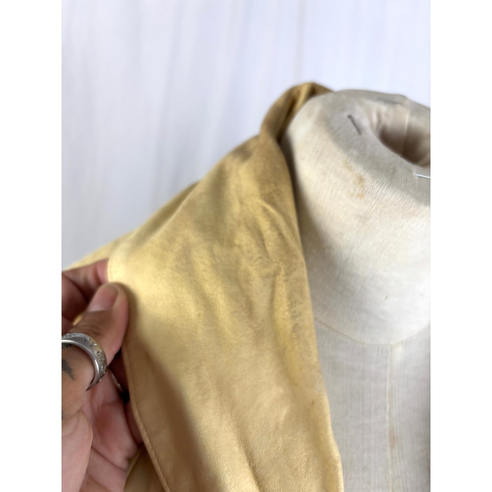 Vtg Michelle Julene Couture Leather Jacket Cowhide Western Beaded Whipstitch S - Picture 14 of 16